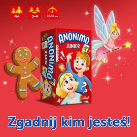 Trefl, Anonimo Junior, Club Game, Family Game Company with Kim Ansprache Dem Report, Passwords, Cards with Pictures, Team Game for Children from 4 LAT