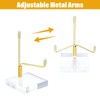 MAQUITA 6 Pcs Acrylic Easel Display Stand, Crystal Acrylic Easel