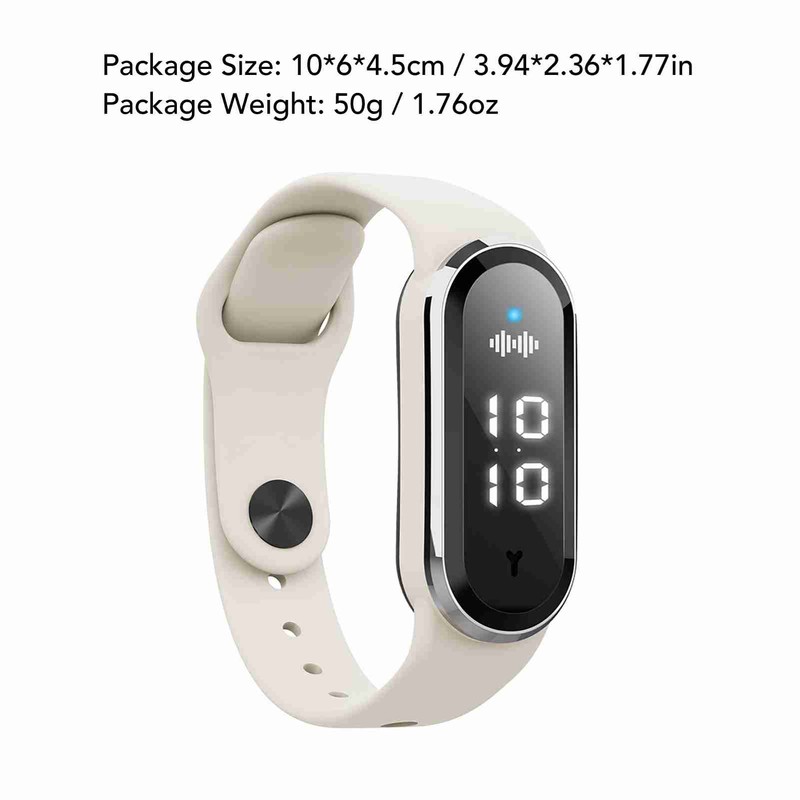Ultrasonic Bracelet Watch USB Rechargeable 3 Modes Wristband Suitable for