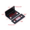 1-1/2" Cabinet Magnetic Catch 4Pcs Black, 0.08 inch Thin L-Shaped