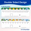 Jauisus 30 Pcs Number Line Dry Erase Whiteboard Card, 4”x12”