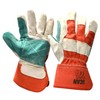 Scan SCAGLOHDRIG Heavy Duty Rigger Cowsplit Leather Gloves (Size L)