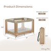 Dream On Me Zodiak Portable Playard in Coffee and Blue,