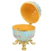 Hand Made Enameled Easter Egg Jewelry Box Organizer Home Desktop