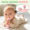 Baby Teething Toys 3-6 6-12 Months, 2-in-1 Rattle and Teether