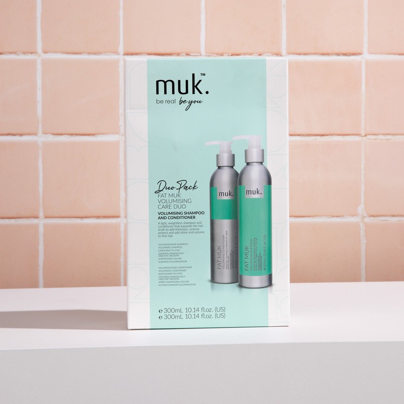 Muk Fat Muk Volumising Shampoo and Conditioner 300ml Duo Pack