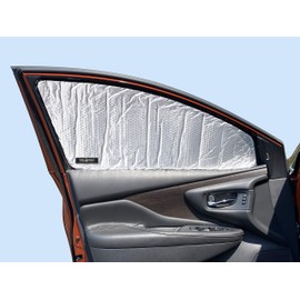 Side Window Front Seat Reflective Sunshade Custom Fit for 2015 2016 2017 2018 2019 2020 2021 2022 2023 2024 Nissan Murano SUV, S, SV, SL, Platinum, UV Reflector Sun Protection Accessories (Set of 2)