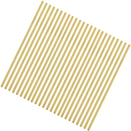 Gold Reusable Metal Straws 50pcs in Bulk.215mm/8.5 Inch Stainless Steel Drinking Gold Straws in Bulk for Wholesale.Curved Straight Straws for 20oz Tumblers Yeti (50pcs All Straight Gold-8.5")