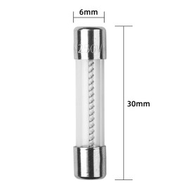 10Pcs T1AL250V 6x30mm 1A 250V Slow Blow Fuse T1AL Glass Slow-Acting Time-delay Fuse
