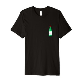 Soju Korean Hangul Soju Alcohol Drinking Soju Lover Funny Premium T-Shirt