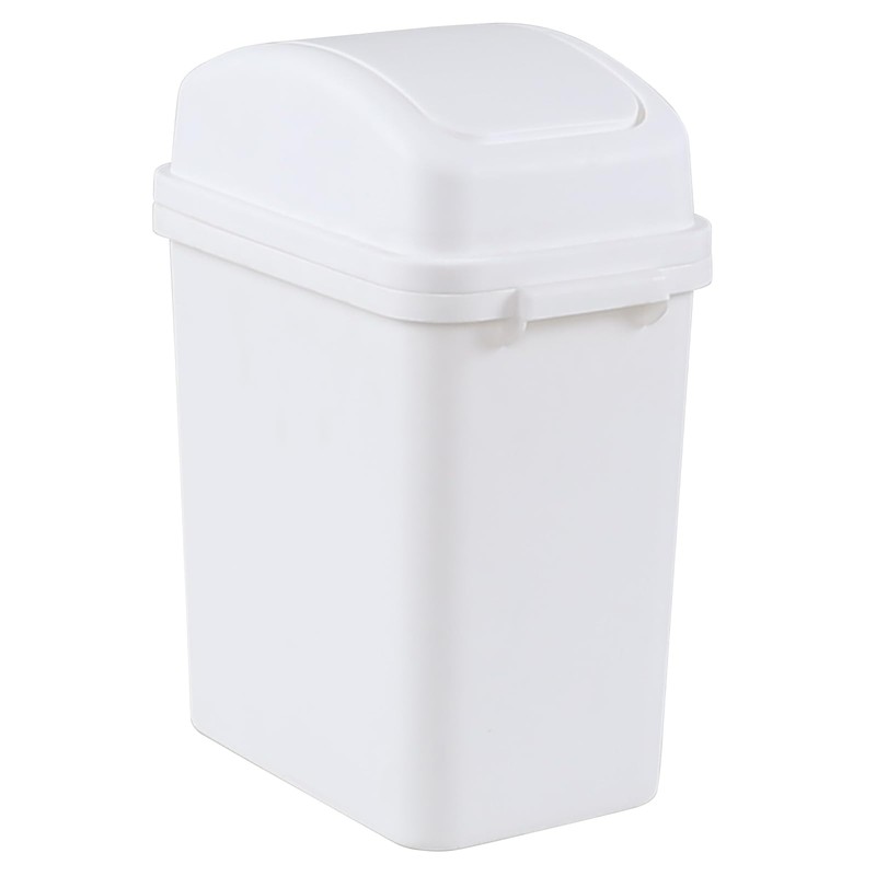 Zopnny Bathroom Bin Small Trash bin for Bathroom, Plastic Swing