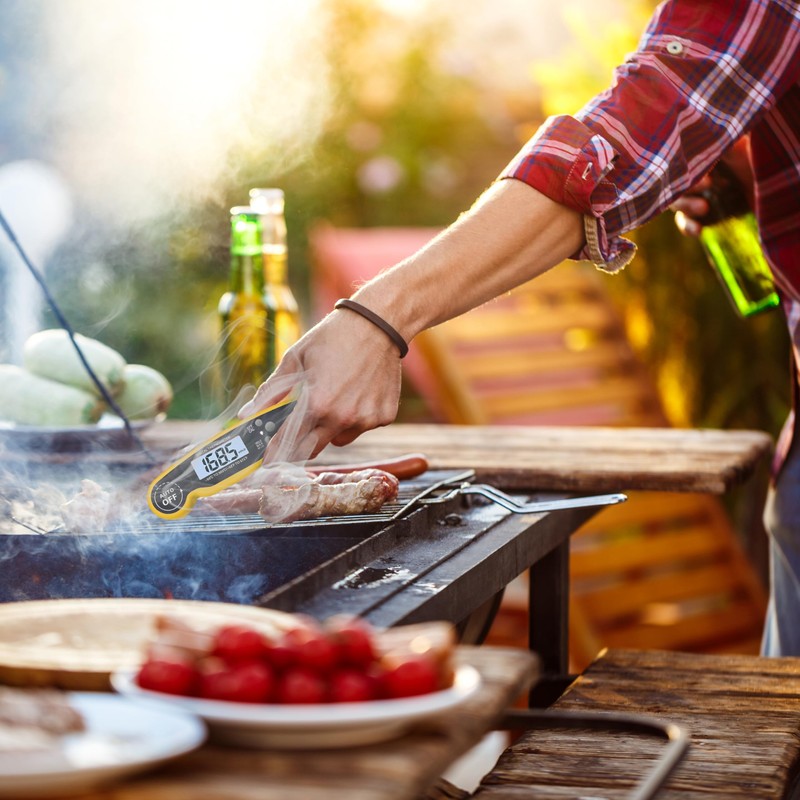 Retoo Meat Thermometer Grill Thermometer Roasting Thermometer Kitchen Thermometer Digital