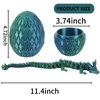 11.42 inch 3D Printed Dragon Eggs with Dragon Inside -