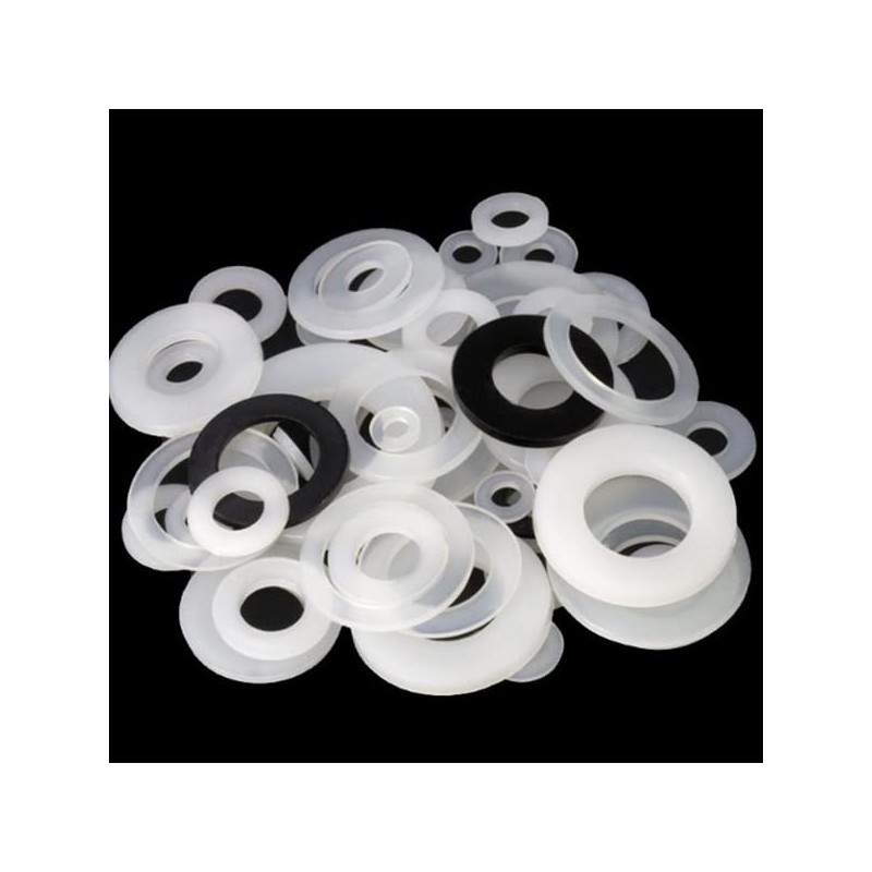 Othmro Nylon Flat Washers M4 17mm OD 4mm ID 1mm