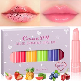 Hinourisha 6 pcs Hydrating Lip Balm Set, Feuchtigkeitsspendende Lippenmaske, Fruchtiger Lippenstift Set für Trockene, Rissige Lippen, Lang Anhaltender Lippenbalsam Geschenkset
