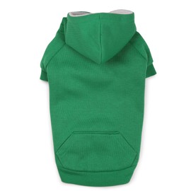 Zack & Zoey Fleece-Lined Hoodie for Dogs, 20" Large, Green