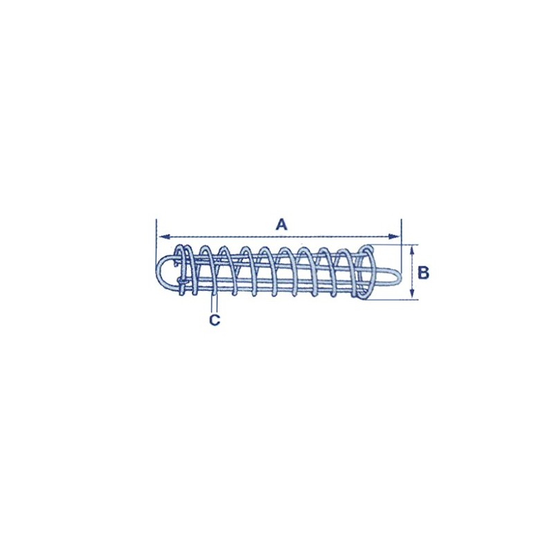 Boat Mooring Spring Stainless Steel 5MM (Marine Line Compensator Rope)