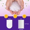 8-Gallon Trash Bags Bathroom Trash-Bags - Medium Unscented Clear White