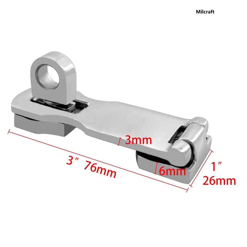 Marine Grade Stainless Steel Heavy Duty Door Hasp with Turning