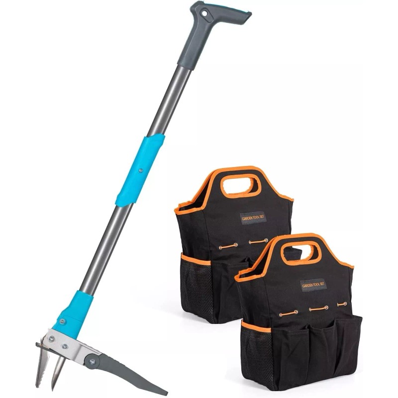 ROYALGARDEN Weed Puller Tool 40in-Long Standing Weeder, Garden Weeding Tools