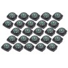 KIMISS 25Pcs Pack Black Survival, Compass Umbrella Rope Accessories Compass