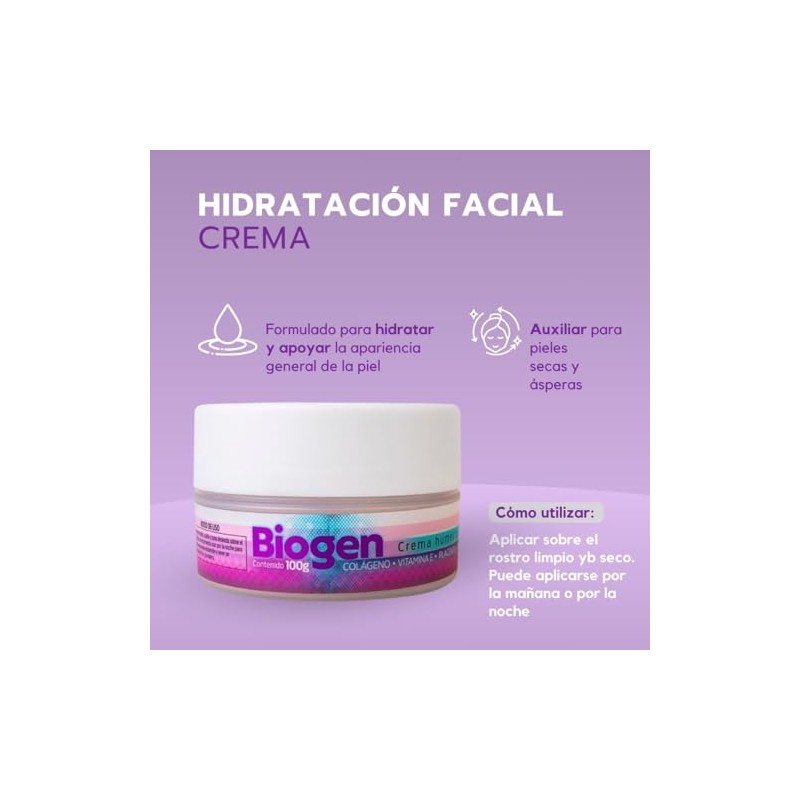 HUMANS LAB HEALTH Crema Hidratante Facial, Humectante de Profunda Hidratacin
