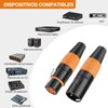 OUDAR Conector XLR de 3 Pines 5 Macho + 5