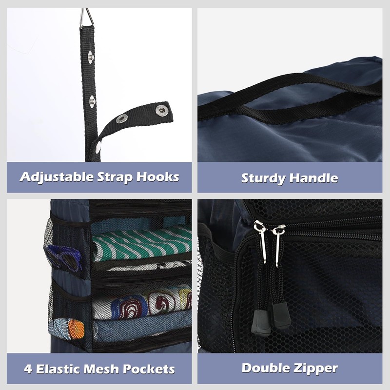 Surblue Travel Hanging Luggage Organizer Portable Suitcase Closet Organizer Multiple