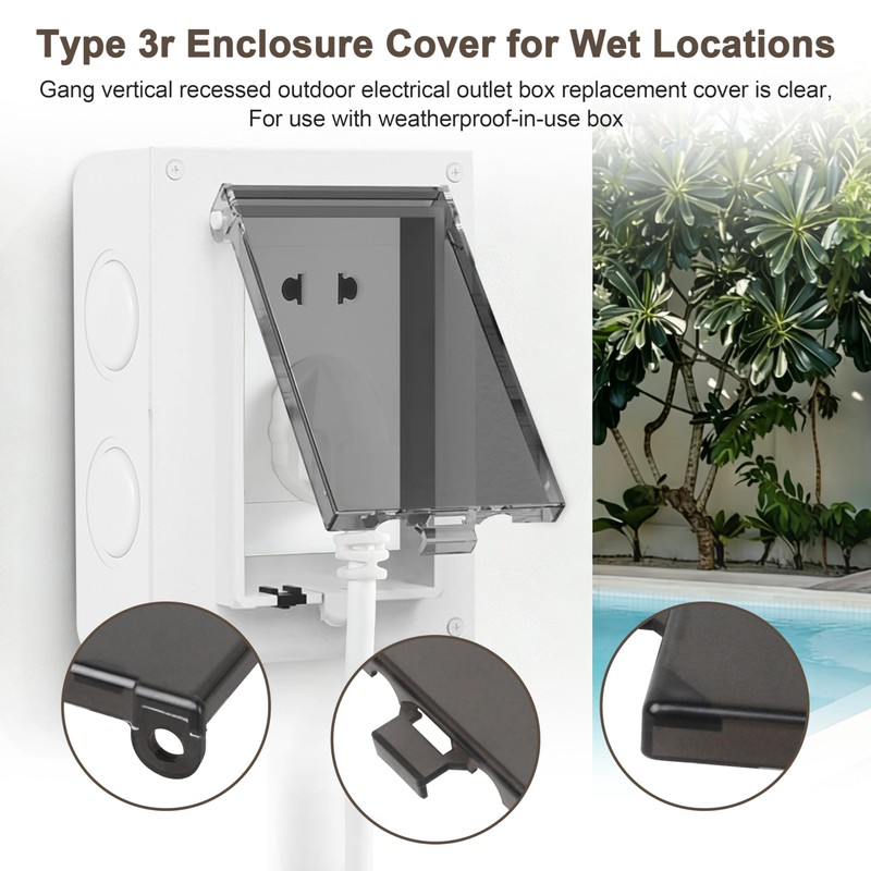 DBVC-1 Extra Duty 1-Gang Vertical Outdoor Outlet Cover for Arlington