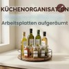 Spice Rack Rotatable, 23 cm Lazy Susan Turntable Organiser, Spice