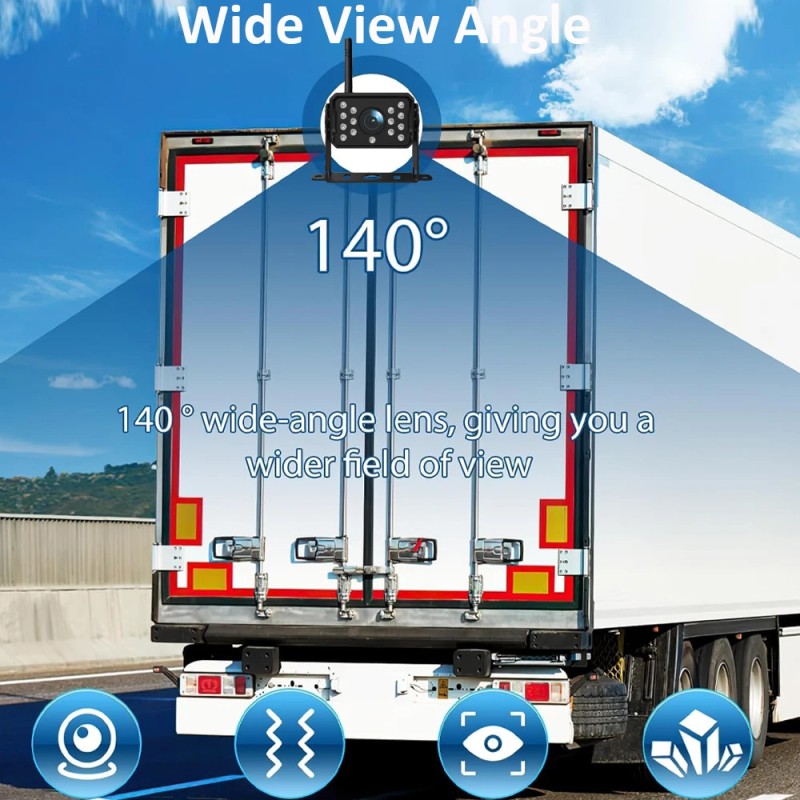 Yuanting 2.4G Wireless Car Backup Camera 5'' Reversing Kit HD