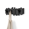 Umbra Sticks Wall-Mounted Coat Rack Rail Hook with 5 Retractable