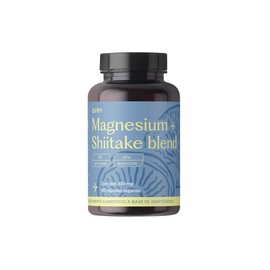 EVRY OMMM |Triple Magnesio 600mg y Hongo Shiitake 220mg | Glicinato, Treonato y Citrato de Magnesio | 60 Cápsulas - 30 porciones | Descanso, Sueño y Relajación | Sin Aditivos Ni Gluten