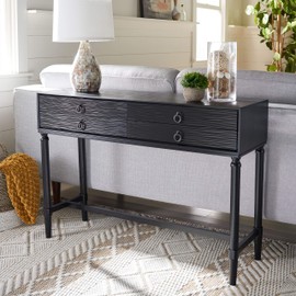 Safavieh Home Collection Aliyah Black 4-Drawer Console Table