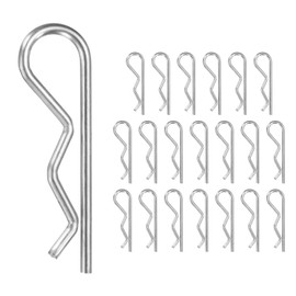 M METERXITY 20-Pack R-Shaped Cotter Pin, M1.2x25mm Stainless Steel Hairpin Hardware Spring R Clips for Trailer Locking/Trucks/Trucks Lock System, Heavy Retainer Pins