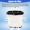 XQSMWF D37-1061 Engine Air Filter Compatible with Kenworth T680 2023