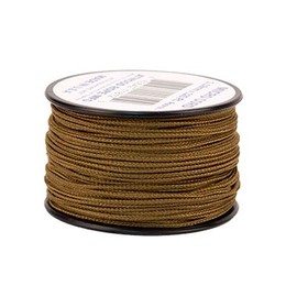 Atwood Rope Micro Cord Paracord 1.18mm (3/64") X 125ft Spool USA Made, Coyote Brown
