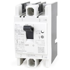 Mitsubishi Electric NV30-FA 2P 10A 30MA (Control Panel) (2 Pole) (AC) NN