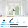 Heavy Duty Curtain Rods for Windows, 120 to 136 Adjustable