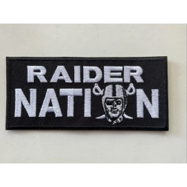 Oakland - Las Vegas Raiders  Iron on Embroidered  Patch 4” X 2” APPX