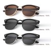 KALIYADI Polarized Sunglasses for Men and Women Semi-Rimless Frame Driving