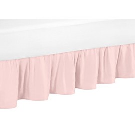 Sweet Jojo Designs Blush Pink Queen Bed Skirt for Girls Amelia Collection Bedding Sets