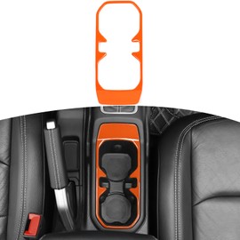 RT-TCZ for Wrangler JL Front Cup Holder Trim Orange for Jeep Wrangler JL JLU Gladiator JT 2018-2024 Orange Interior Accessories