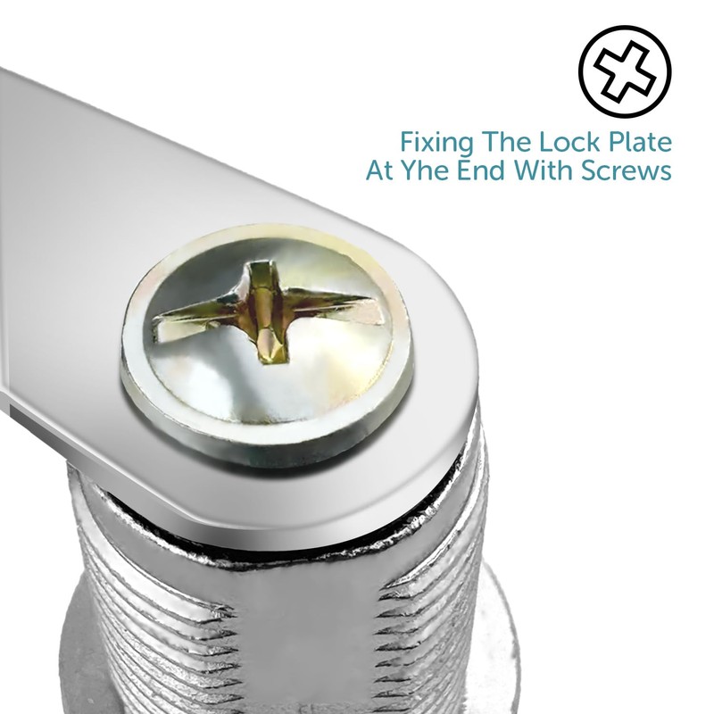 shinfly Cabinet Lock 25mm Comes with 5 Different Lock Plates,