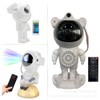 FotuYogo Astronaut Star Projector Night Light for Bedroom with Bluetooth