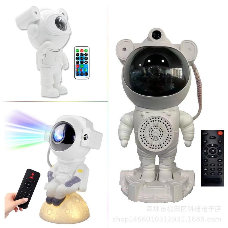 FotuYogo Astronaut Star Projector Night Light for Bedroom with Bluetooth