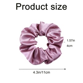 6 Pcs Scrunchies for Women, Satin Hair Ties Softer and Smoother for Hair Sleep, Big Scrunchy Ponytail Holder with Elastic Hair Bands for Girls Thick Thin Curly Hair
