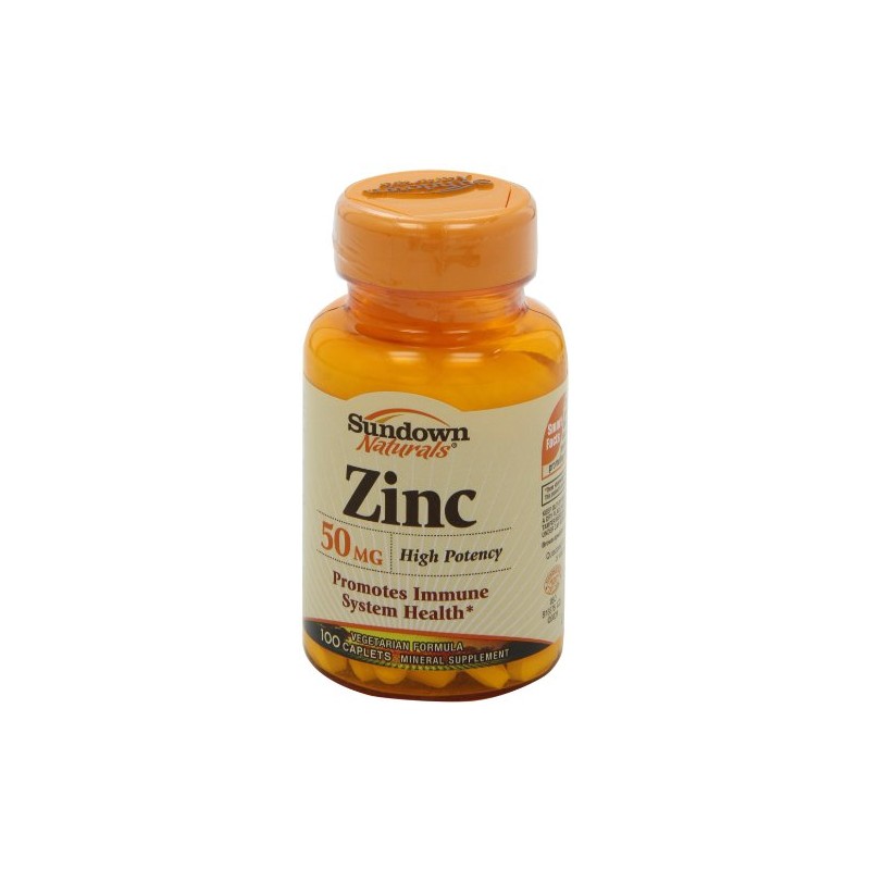 Sundown Sundown High Potency Zinc 50 mg, Tablets, 100 tablets