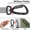 PANDENGZHE Locking Carabiner Clip 2.5" with Swivel Ring for Securing