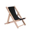 Hanpo Mini Wood Beach Chair Phone Stand, Cute Fabric Foldable